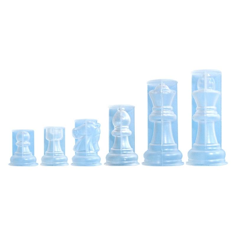 Chess Sets Resin Silicone Molds Board Game Moulds Large Chess Mold Chess Piece Mould Silicone Material for Epoxy Resin
