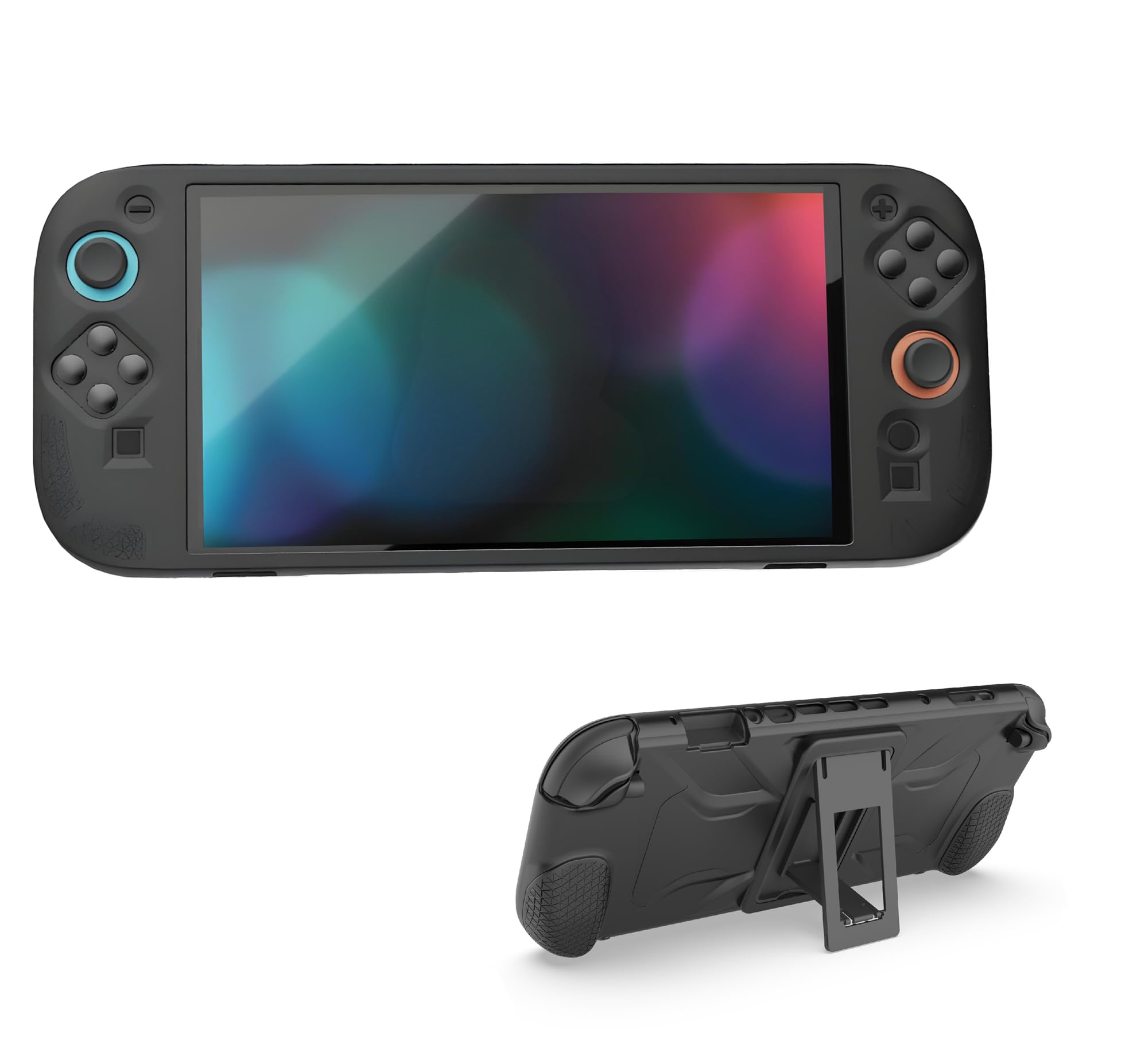 

SHEAWA для Switch 2 Чехол-накладка Полная защита Силиконовый Противоударный Функция подставки Прочный Защитный чехол Защитная накладка Совместимые аксессуары