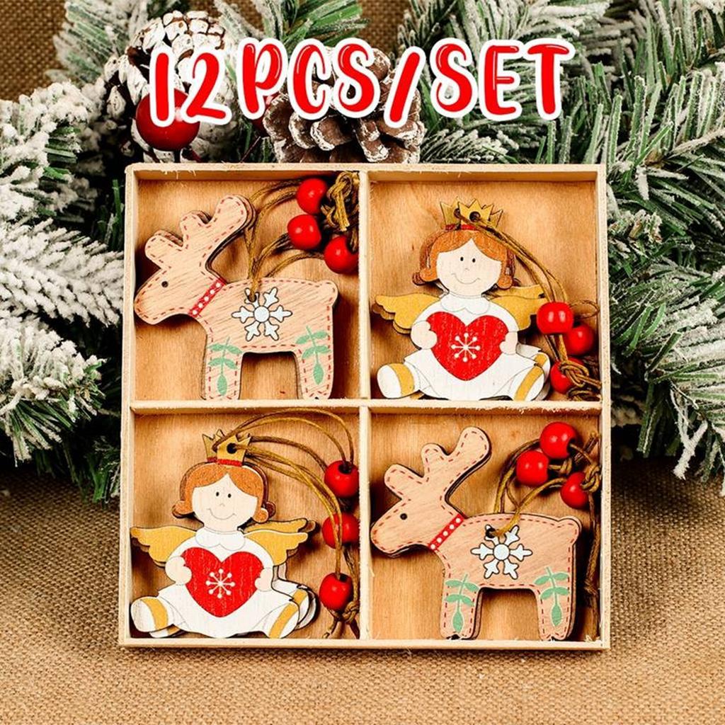 Christmas Wooden Pendant Navidad Natal Noel Tree Faceless Doll Hanging Ornament Christmas Decoration For Home 2026 New Year 2026
