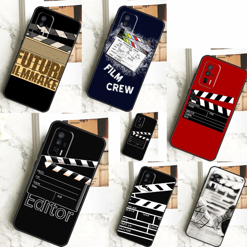 Film Clapperboard Case For Xiaomi 14 13 Ultra 11T 12T 13T Pro 12 Lite POCO F6 F5 X6 M6 Pro X5 X3 F3 M5s Cover