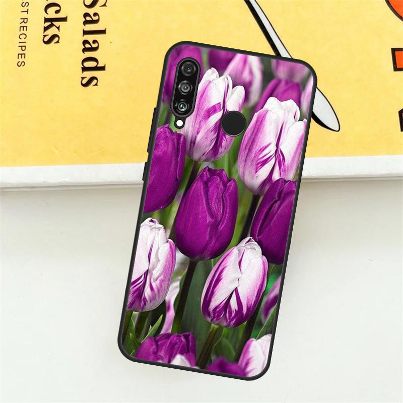 Spring Tulips Flower For Huawei Nova Y61 Y73 Y70 Y72 Y60 Y90 Y91 7i 8i 11i 12i 12s 9 10 SE P20 P30 P40 Lite Case