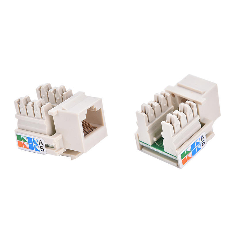 Cat5E Punch Down Keystone Jack RJ45 CAT5 Blue Lot of 10 NEW