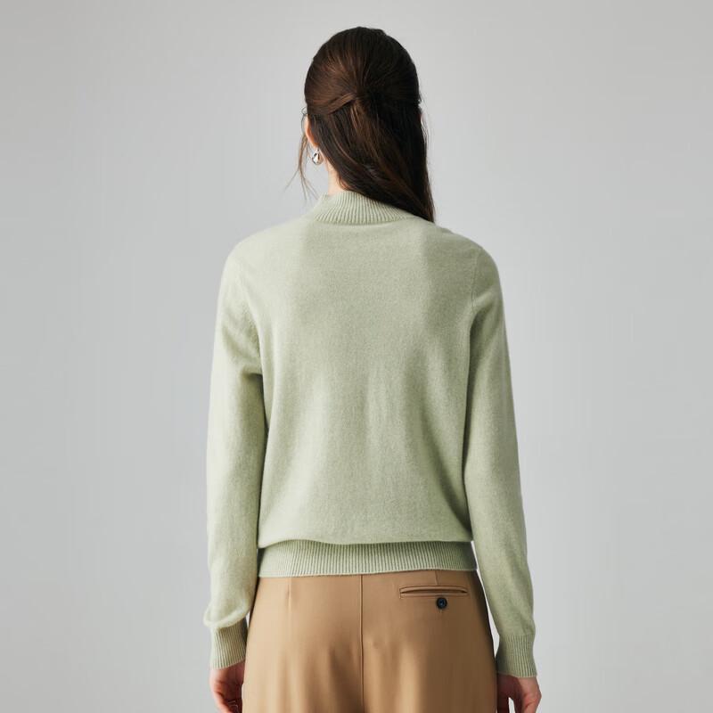 Paruo 100% Cashmere Cable Knit Sweater