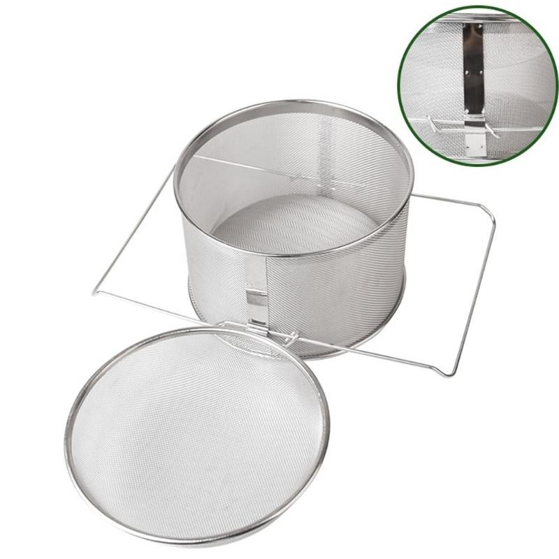 Stainless Steel Bees Keeping Strainer With Double Mesh Pure Honeys Extraction Washable And Long lastingly Construction