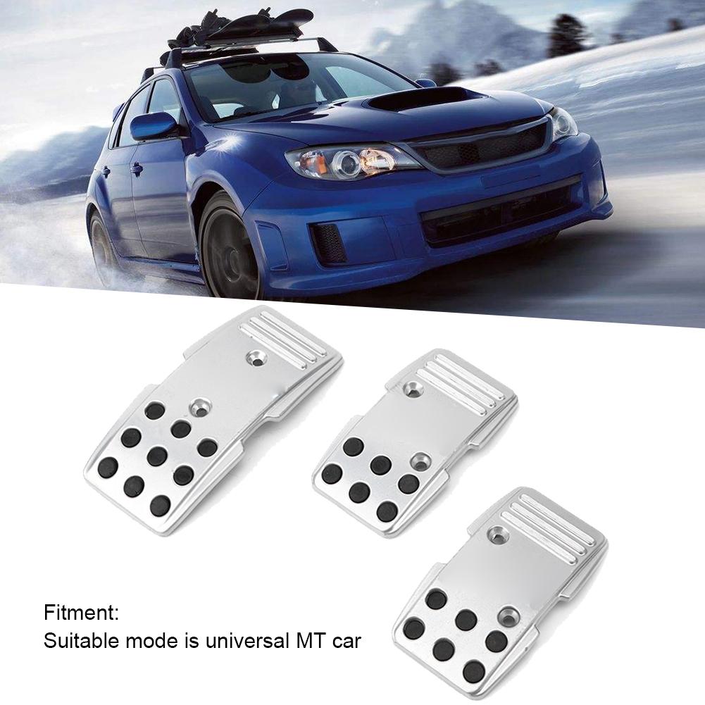 3Pcs R3000 Pedal Cover Set for Brake Clutch Accelerat Non Slip Manual Transmission Racing Sports Car