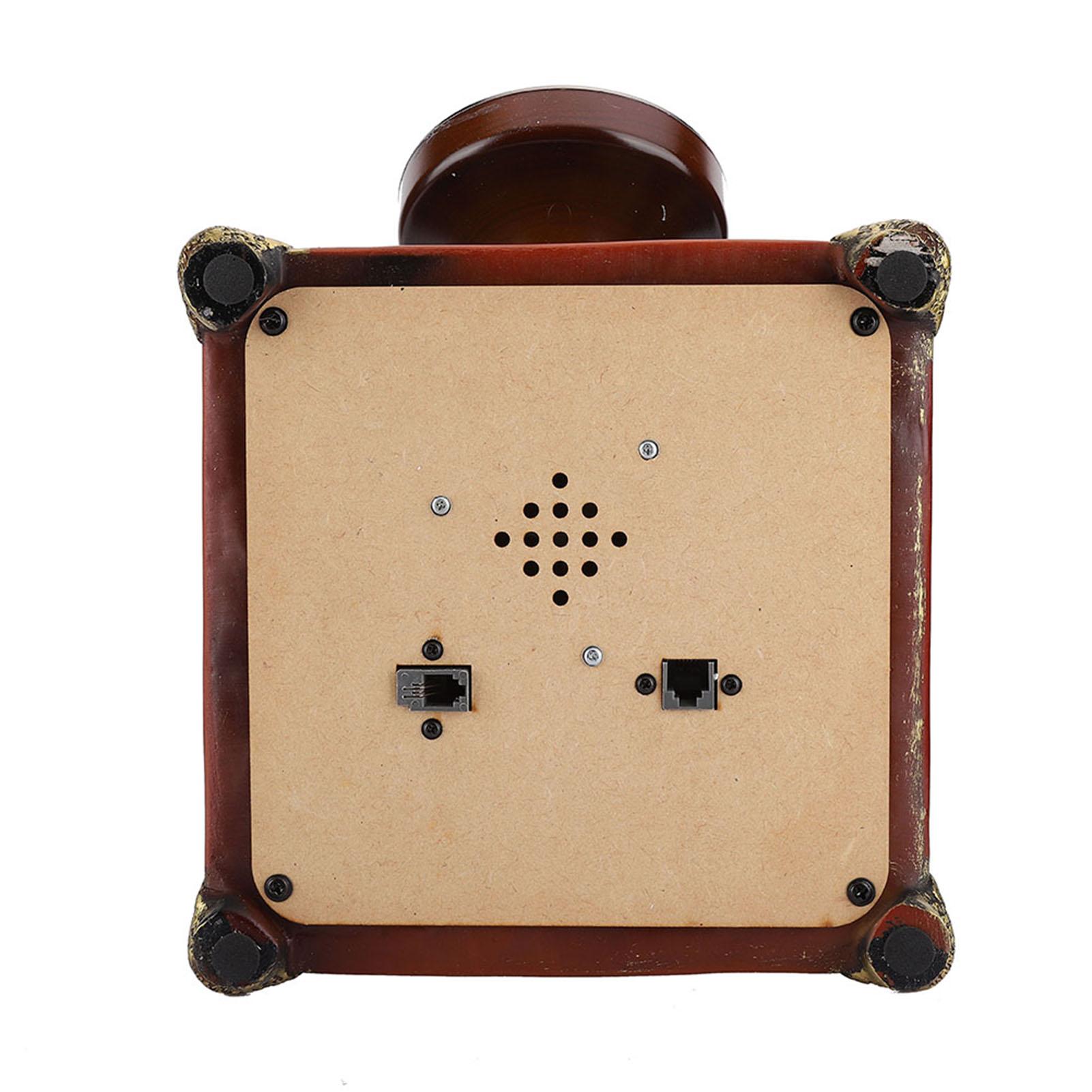 

Европа Fsk DTMF Отображение номера вызова Винтажный антикварный телефон Однокнопочный повторный набор Ретро телефон