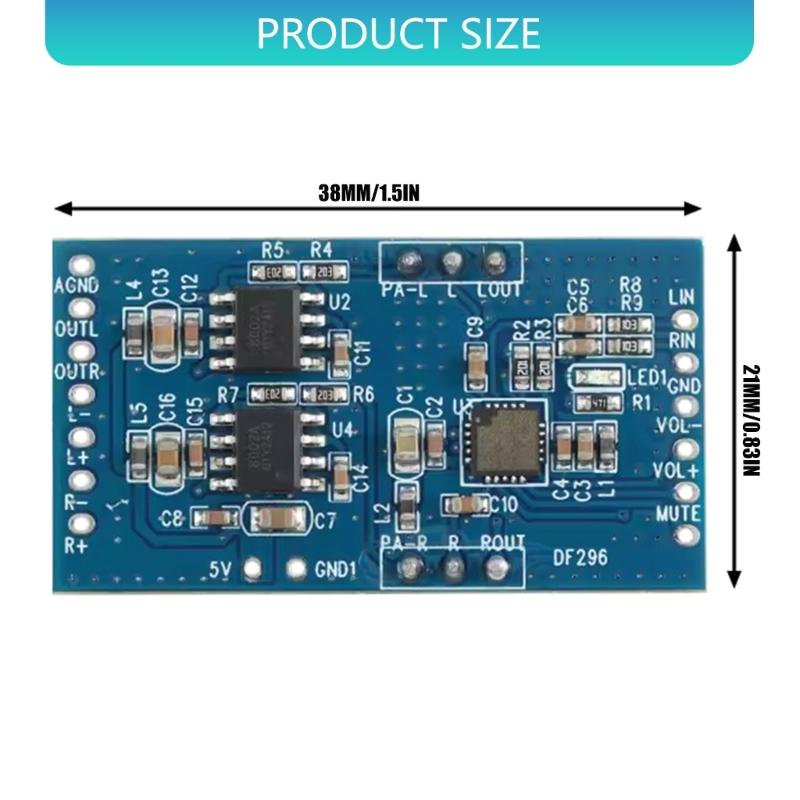 Zweikanal-Elektronischer Lautstärkeregler 2x3W Audio-Leistungsverstärkerplatine für die Klanganpassung in verschiedenen Anwendungen