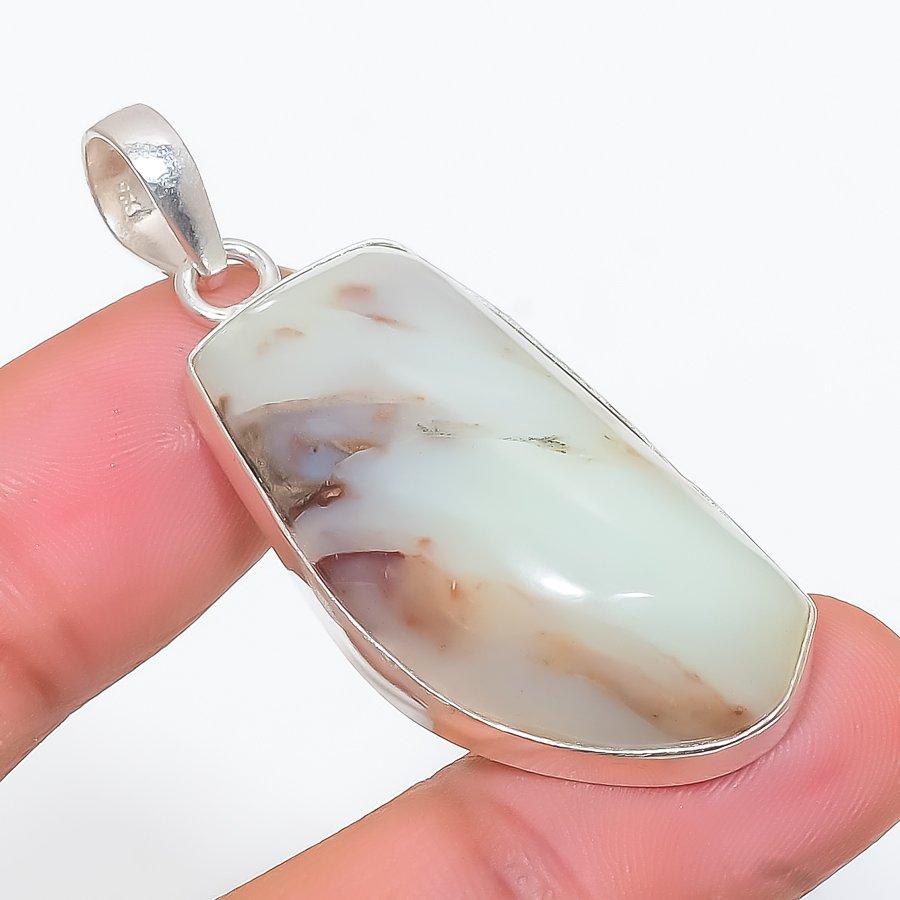 

Chrysoprase Gemstone Handmade 925 Steling Silver Jewelry Pendant 1.89 SU-9632