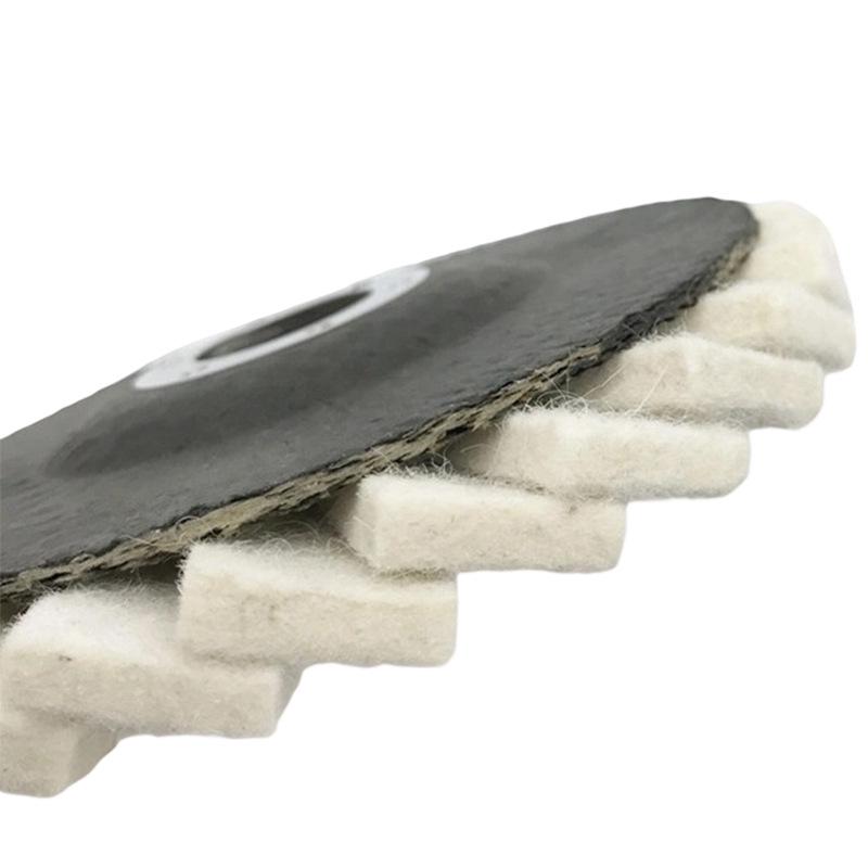 Fine Felt Polishing Wheel: Multiple Sizes for Angle Grinders, Uniform Gloss, Scratch-Resistant on Substrates
