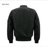 Plus Size Men's MA-1 Pilot Jacket - Sporty Stand-up Collar Casual Wear