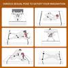 Adult Sex Bondage Restraints BDSM Kit with SM Game Play Bed Straps Cuffs Tickler Paddle Blindfold Harness-Sex Toys
