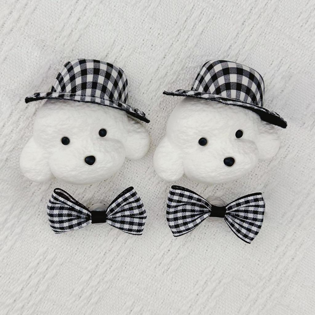 New Gentleman Dog Brooch: Hat, Bichon, Flower, Clog & Shoe Buckle Ornaments