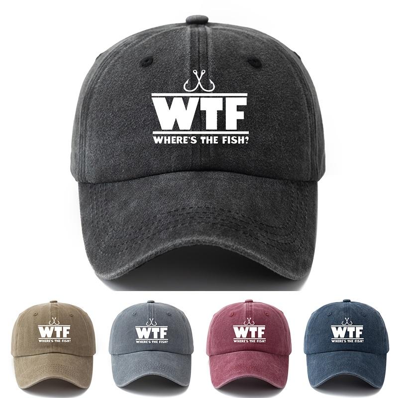Letter printed baseball cap, Unisex's fishing cap, outdoor camping party, leisure fishing cap, cycling duckbill cap