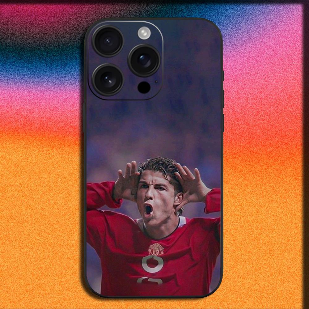 

Футбольный Чехол Для Телефона C-Cr7 R-ROnAlDo Для iPhone 16,15,14,13,12,11,Pro,XS,Max,XR,Plus,E,Mini Мягкий Черный Чехол iPhone11PRO