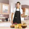 Moderner Polyester-Schürze mit einfarbigem Design für Restaurant- und Küchengebrauch