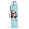 1PC Retro Male Red Cap Grayscale Portrait Print 750ml Portable Sports Water Bottle Leakproof Gym Outdoor Travel Drink Cup