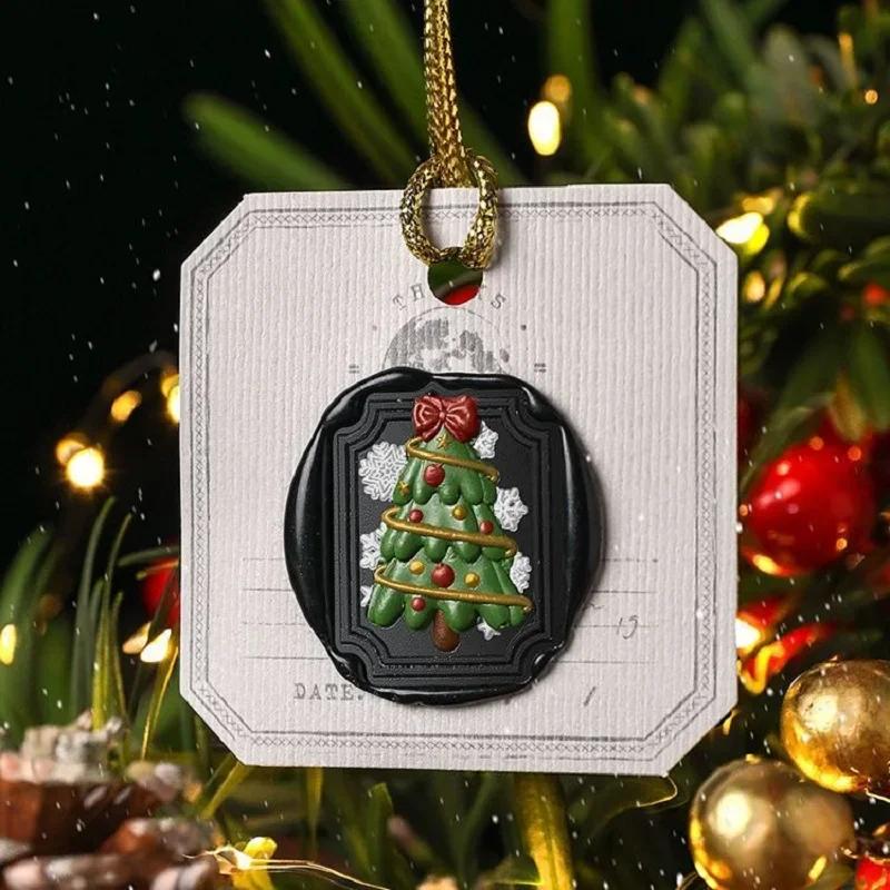 Merry Christmas Wax Stamp Retro Copper Brass Snowflake Reindeer Seal DIY Wax Sealing Stamp Envelope for Wedding Wax Seal HCZ052
