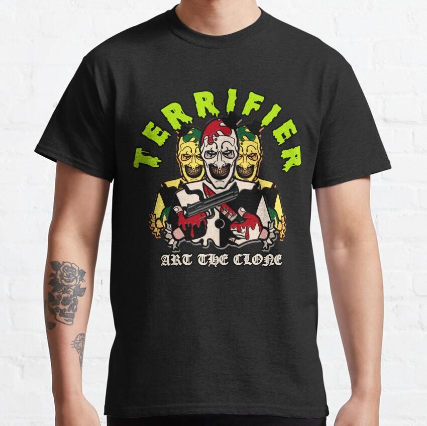 More Then Awesome Terrifier Movie Horror Art The Clown scary film For Halloween gift clothing cotton printed TShirt plus size