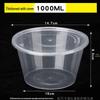 Disposable Transparent Round Food Containers with Lids