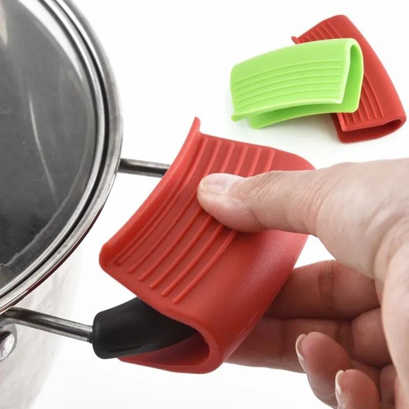 Silicone Heat Insulation Oven Mitt Glove Casserole Ear Pan Pot Holder Oven Grip Anti-hot Pot Clip Kitchen Accessories