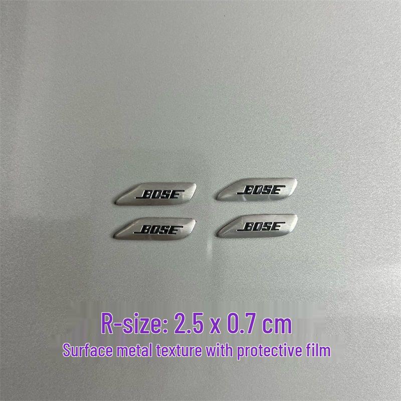 Dekorative Metallaufkleber für Auto-Audio-Lautsprecher von Bose, Harman Kardon, JBL.
