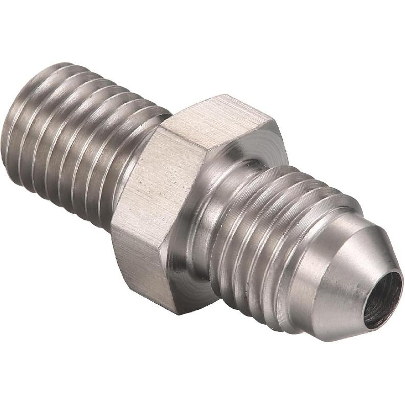 3AN Male to M10x1.0 Male Stainless Steel Brake Fitting Adapter Connector