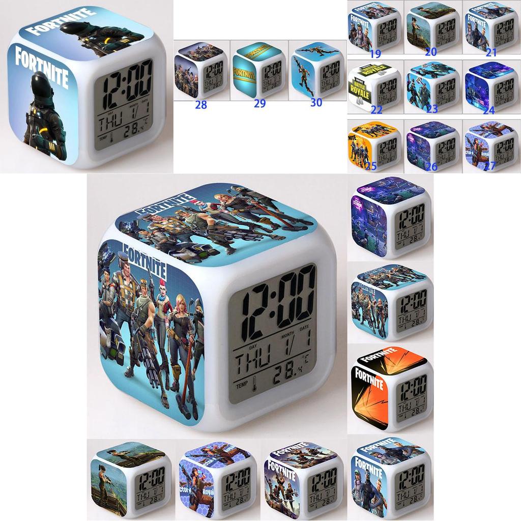 Colorful Multi-function Digital Alarm Clock With Led Display And Thermometer