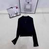 DaWang 2025 Autumn/Winter Slim-Fit Jacquard Knit Long-Sleeve Half-Zip Top