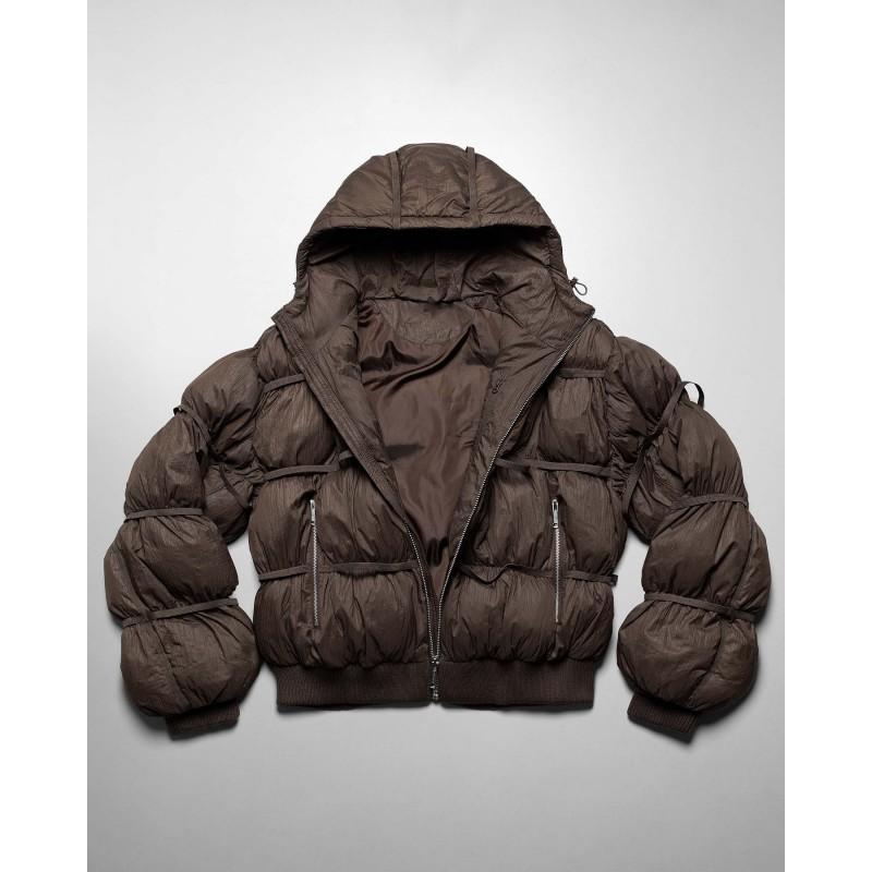 Unisex Streetwear Kokvilnas Stepēta Jaka Ar