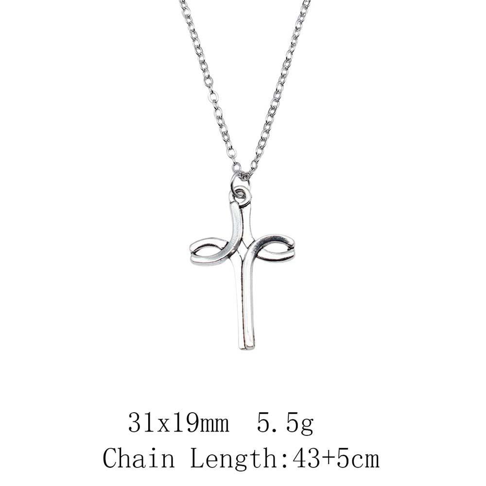 Birthday Gifts Boho Necklace Cross Skull Necklace On The Neck 43cm Chain Women's Bag Long Necklace