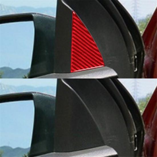 2Pcs Red Carbon Fiber Interior A-pillar Cover Trim For Colorado/Canyon 2015-