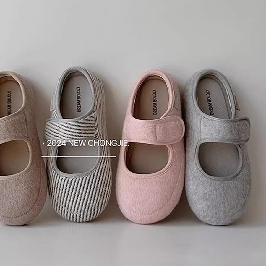 Cute Soft Round Head Big Head Shoes Ugly Soles Half Slippers Bag Head Slippers Wearing Women'S Feet Cute