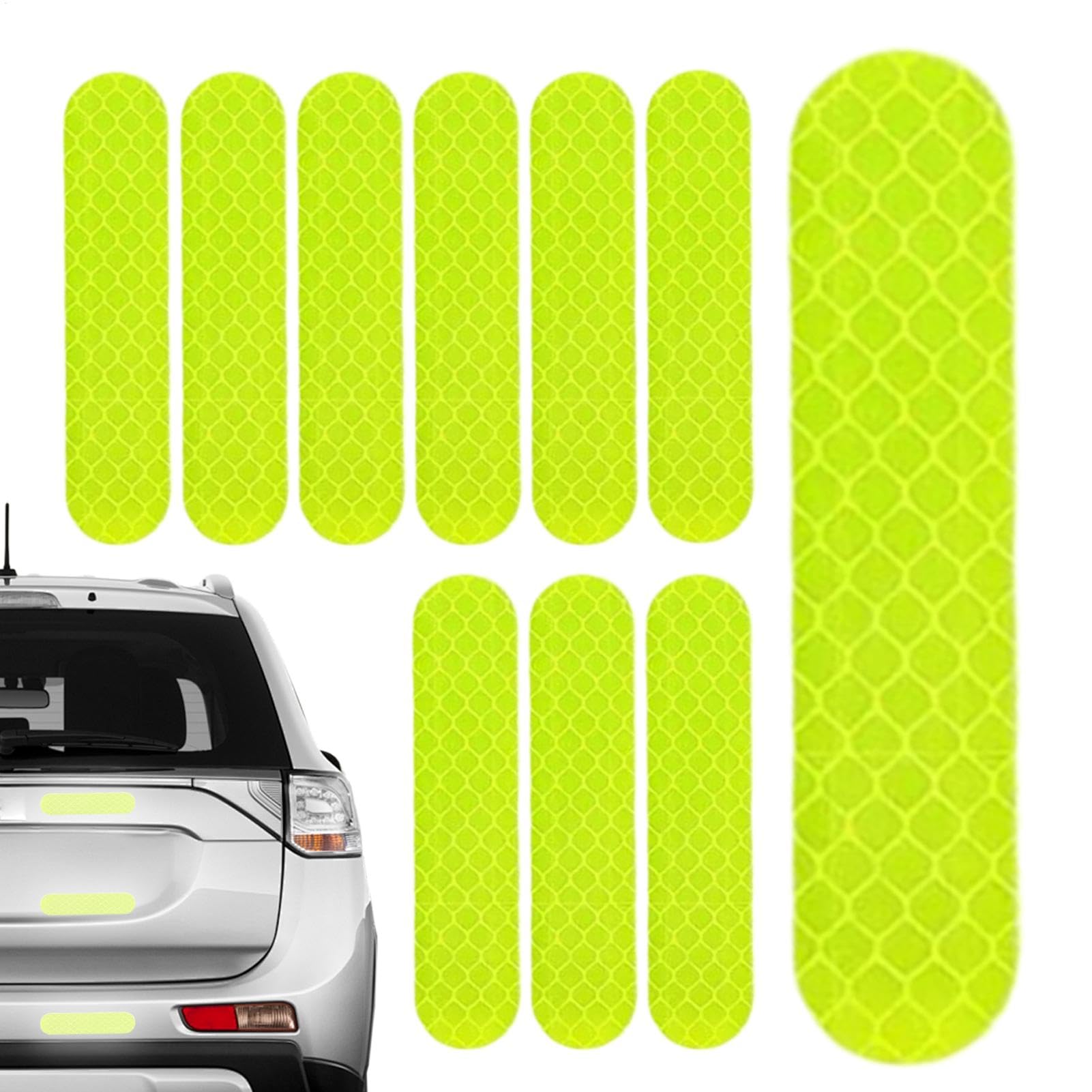 

Reflective Hat Sticker, Reflective Sticker | 10X Waterproof High Visibility Adhesive Safety Sticker | See description зелений
