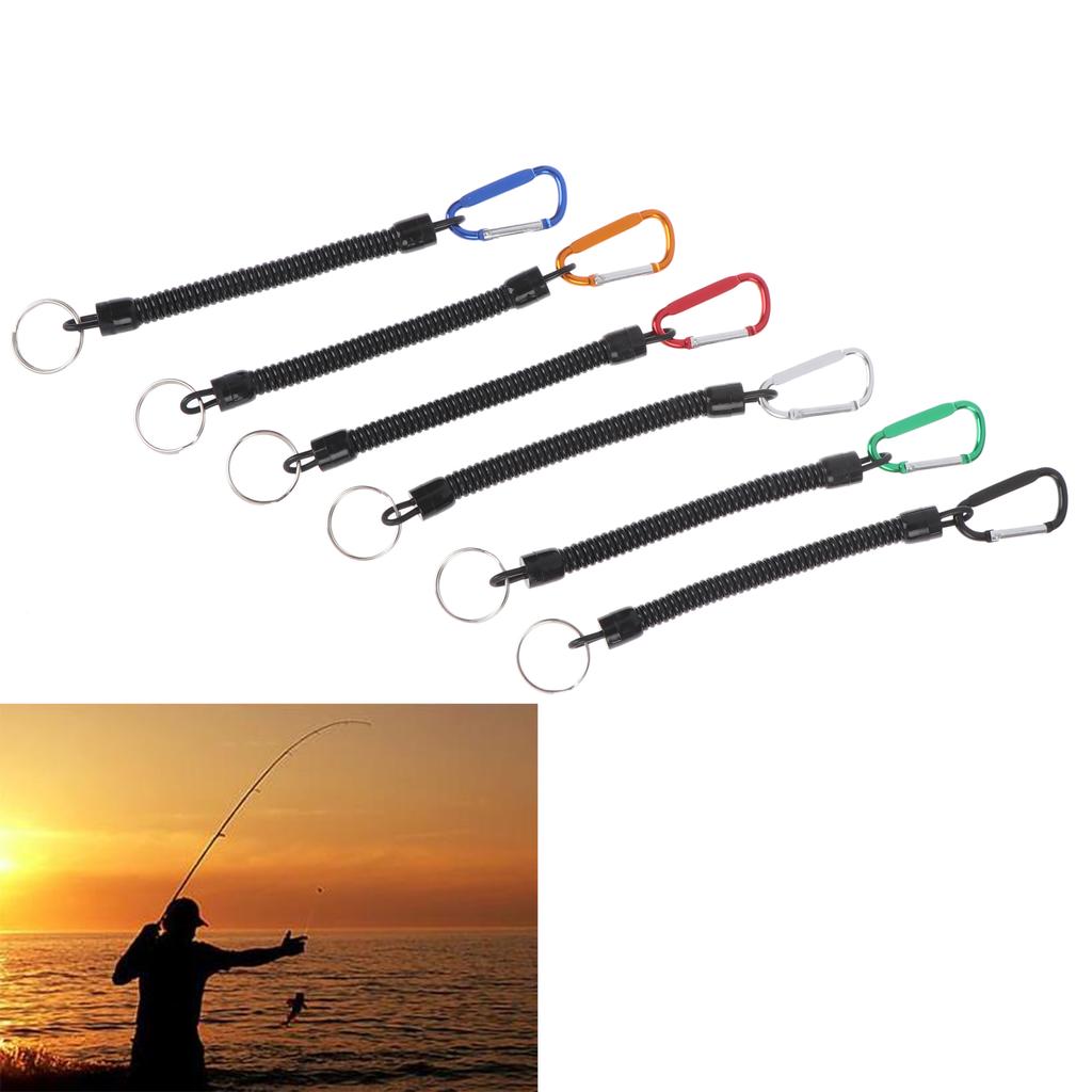 1 Pieza Cordones de Pesca Portátiles Cuerda Navegación Camping Mosquetón Agarre de Bloqueo Seguro