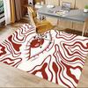 1PC Eye Pattern Non-Slip Floor carpet, suitable for Office, bedroomand playrooms. It can also be used as a sofa footrest cover-T97