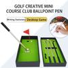 Promotion Original Fun Table Toys Metal Mini Golf Pen Gift Set Office Golf Business Putting Gifts Executive Gifts