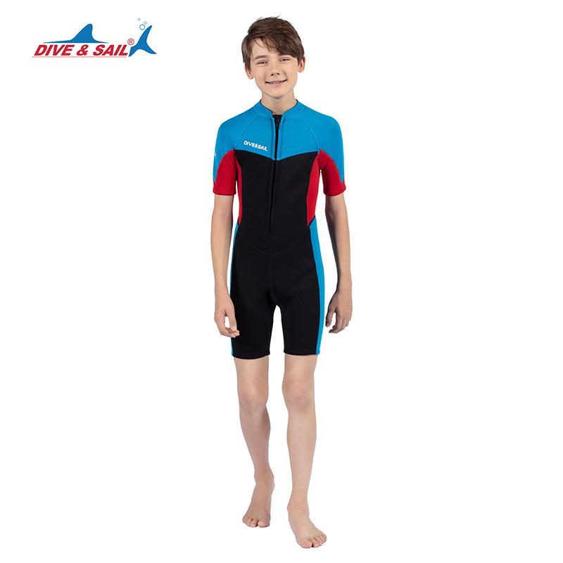 Children's Diving Suit 2.5MM Front Opening One-piece Warm Diving Suit Children's Anti Cold Snorkeling Surfing Suit