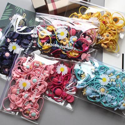 20 STÜCKE Kinder Haargummis Kopfschmuck Nicht Verletzt Scrunchies Mädchen Elastisches Haarband Kinder Haar Seil Gummiband Set Haaraccessoires