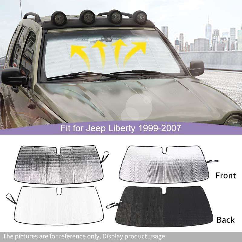 Car Windshield Sunshade Window Shade Foldable Sun Visor Cover Fit For Jeep Liberty 1999-2007 Car Interior Accessories,1 pcs