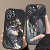 Cartoon Anime A-AlbedoS Leather Phone Case For IPhone 16 15 14 13 12 11 Pro Max Plus Shockproof Cover