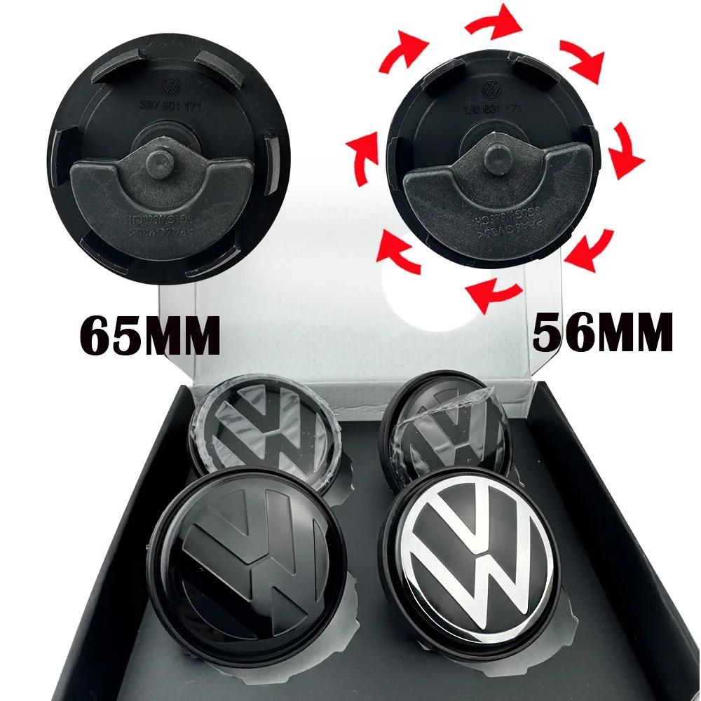 FD01-For Volkswagen VW Golf 5 6 7 Passat B6 B7 B8 Tiguan Polo Jetta GTI 3B7601171 4pcs 56mm 65mm Floating Wheel Center Caps Hub Cover