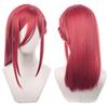 LVMEY Character Costume Perfect for Comiket Cultural and School Festivals Wig, Anime, Red, Long, Disguise, Heat-Resistant, Accessory, Events,
