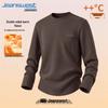 Jeanswest Men's Thermal Double-Sided Fleece Long-Sleeve T-Shirt
