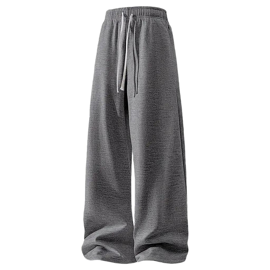 Men's Straight Leg Wide Leg Sweatpants Casual Joggers with Soft Drape for Sports and Lounging