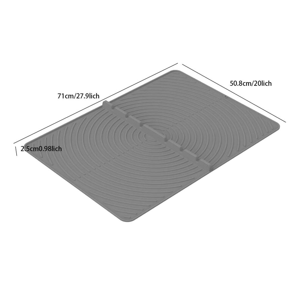 Stove Top Mat Cover Silicone Stove Mat Multipurpose Foldable 71cmx50.8cm Flat