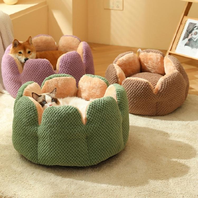 Deep Sleeping Warm in Winter Cat Bed Basket Small Dog House Windproof Pets Nest