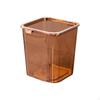 Trash Can, Large Capacity, Sturdy, Easy to Clean, Desktop, Kitchen, Office S Trans White