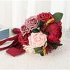 Wedding Artificial Rose Bouquet Artificial Simulation Girl Present Supply X3UC