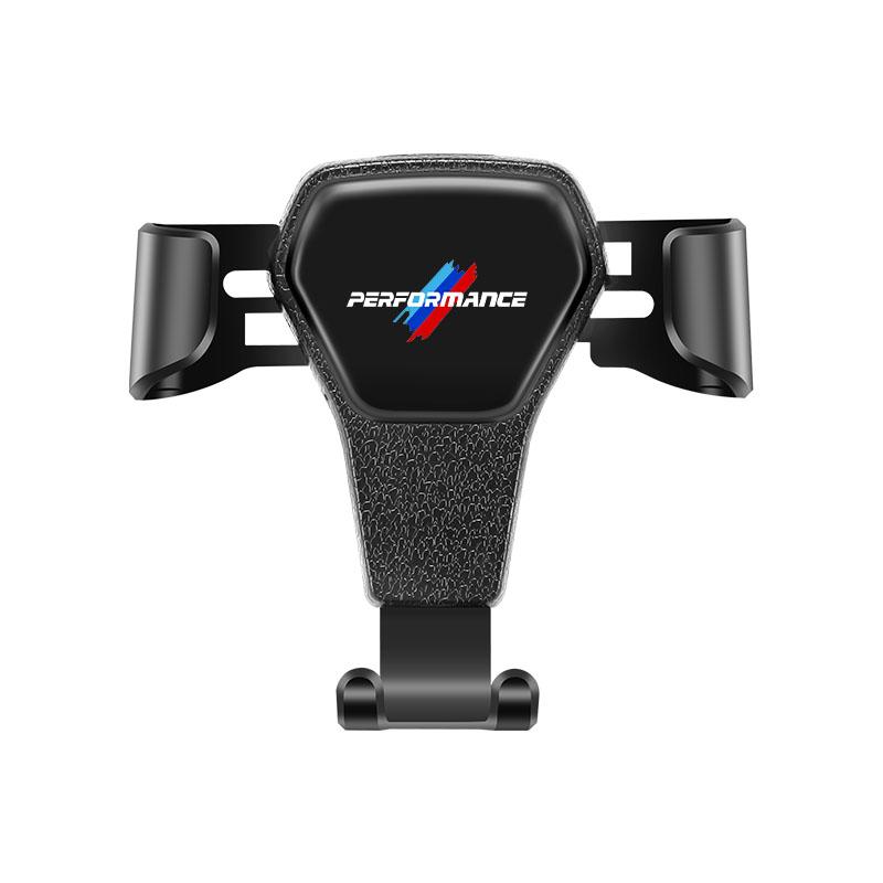 Business Black Car Logo Phone Holder Air Vent Mount Cell Phone Holder Valve Cap For BMW X1 X2 X3 X5 X4 X6 X7 iX3 F20 F10 F07 E7 JKQDU1