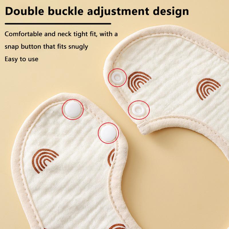 1 Stück Babylätzchen Saugfähiges Speicheltuch Wasserdichte Baumwollgaze Neugeborenen Spucktücher Bandana Schal Für Jungen Mädchen Fütterungslätzchen